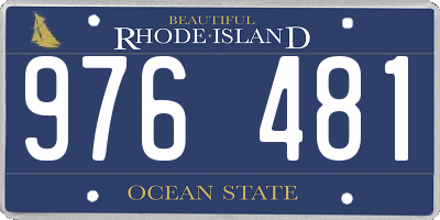 RI license plate 976481