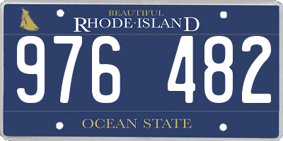 RI license plate 976482