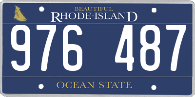 RI license plate 976487