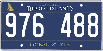 RI license plate 976488