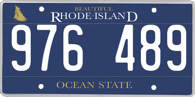 RI license plate 976489