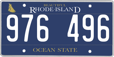 RI license plate 976496