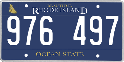 RI license plate 976497