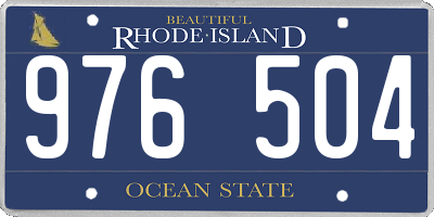 RI license plate 976504