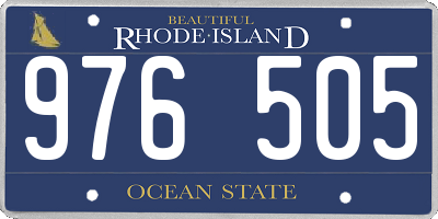 RI license plate 976505