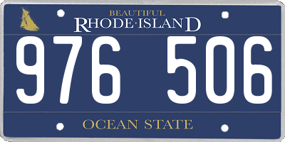 RI license plate 976506