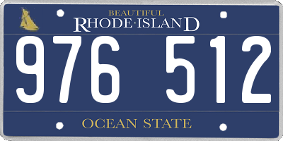 RI license plate 976512