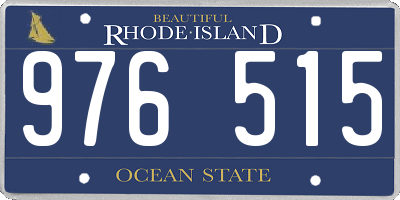 RI license plate 976515