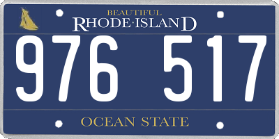 RI license plate 976517