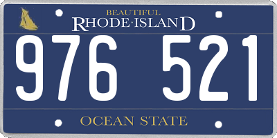 RI license plate 976521