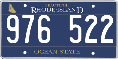 RI license plate 976522