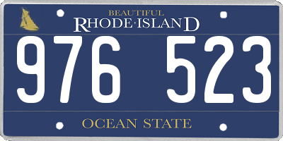 RI license plate 976523
