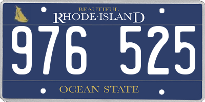 RI license plate 976525