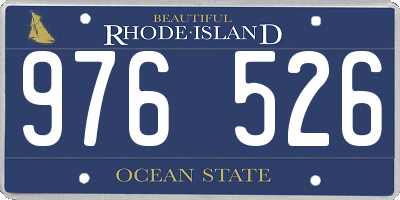 RI license plate 976526