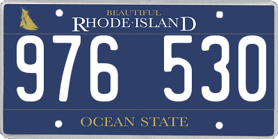 RI license plate 976530