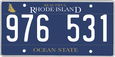 RI license plate 976531