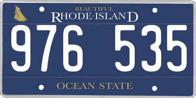 RI license plate 976535