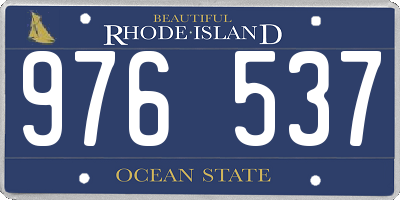 RI license plate 976537