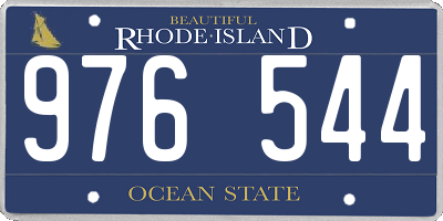RI license plate 976544