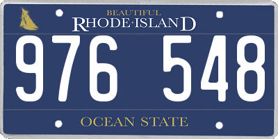 RI license plate 976548
