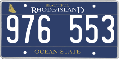 RI license plate 976553