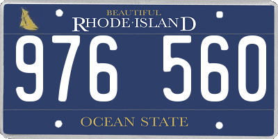 RI license plate 976560