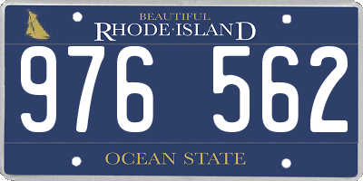 RI license plate 976562