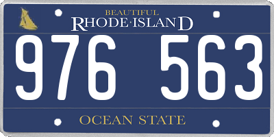 RI license plate 976563