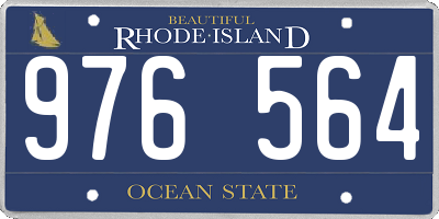 RI license plate 976564