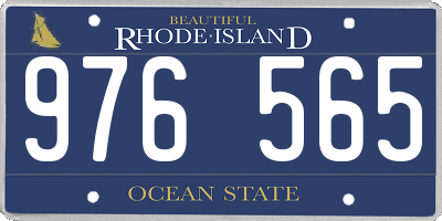 RI license plate 976565