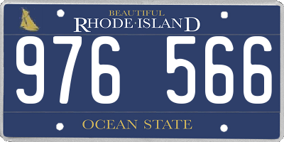 RI license plate 976566