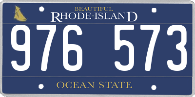 RI license plate 976573