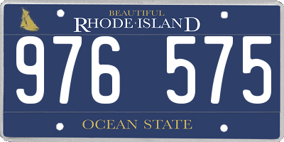 RI license plate 976575