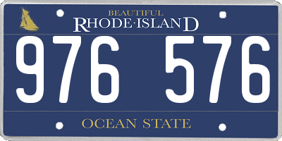 RI license plate 976576