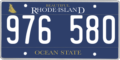RI license plate 976580
