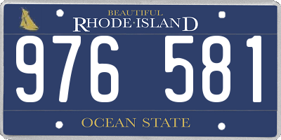 RI license plate 976581