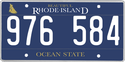 RI license plate 976584