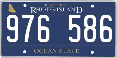 RI license plate 976586