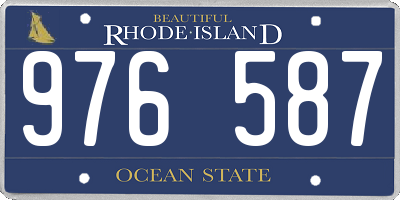 RI license plate 976587