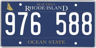 RI license plate 976588