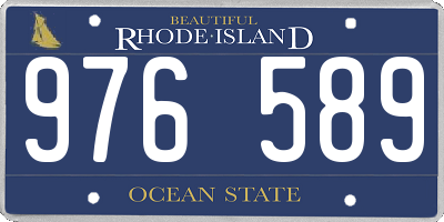 RI license plate 976589