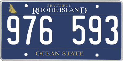RI license plate 976593