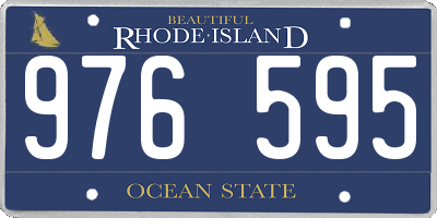 RI license plate 976595