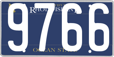 RI license plate 9766