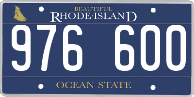 RI license plate 976600