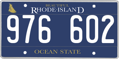 RI license plate 976602