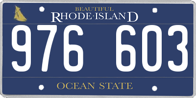 RI license plate 976603