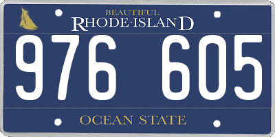 RI license plate 976605