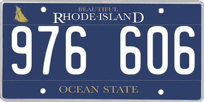 RI license plate 976606
