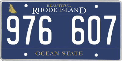 RI license plate 976607